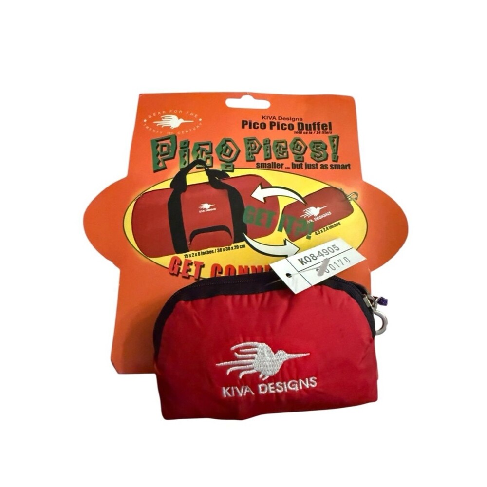 KIVA Designs Pico Pico Key Ring Duffel Bag Red NWT